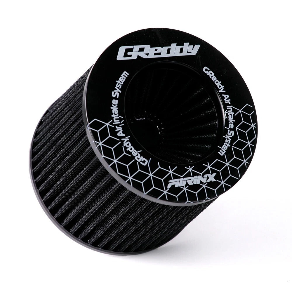 FILTRO DE AIRE BICÓNICO ALTA PERFORMANCE 76MM GREDDY - NEGRO / AZUL / ROJO