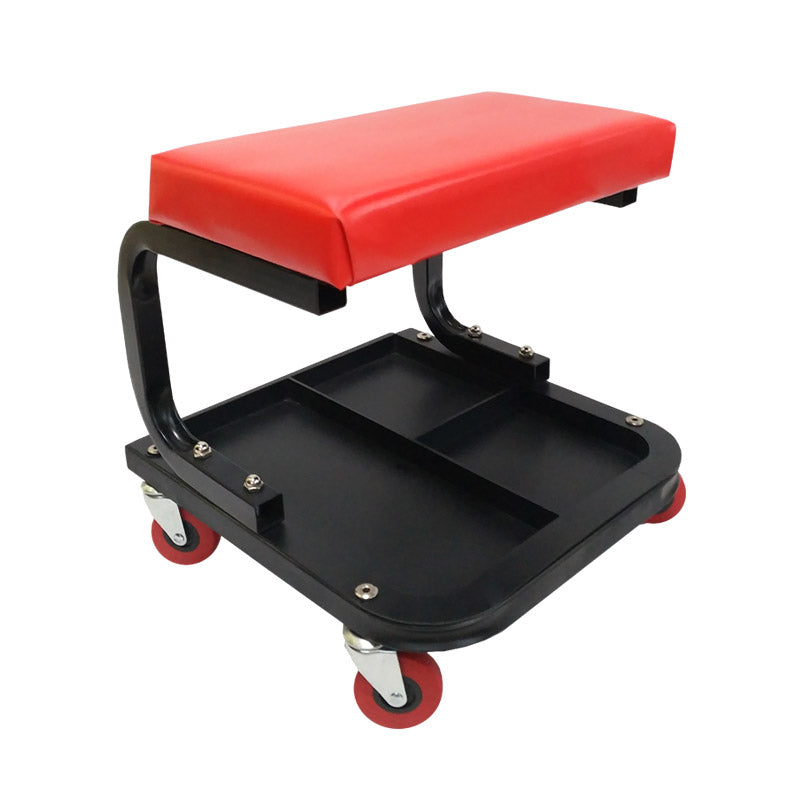BANCO DE TALLER CON RUEDAS RECTANGULAR - ROJO