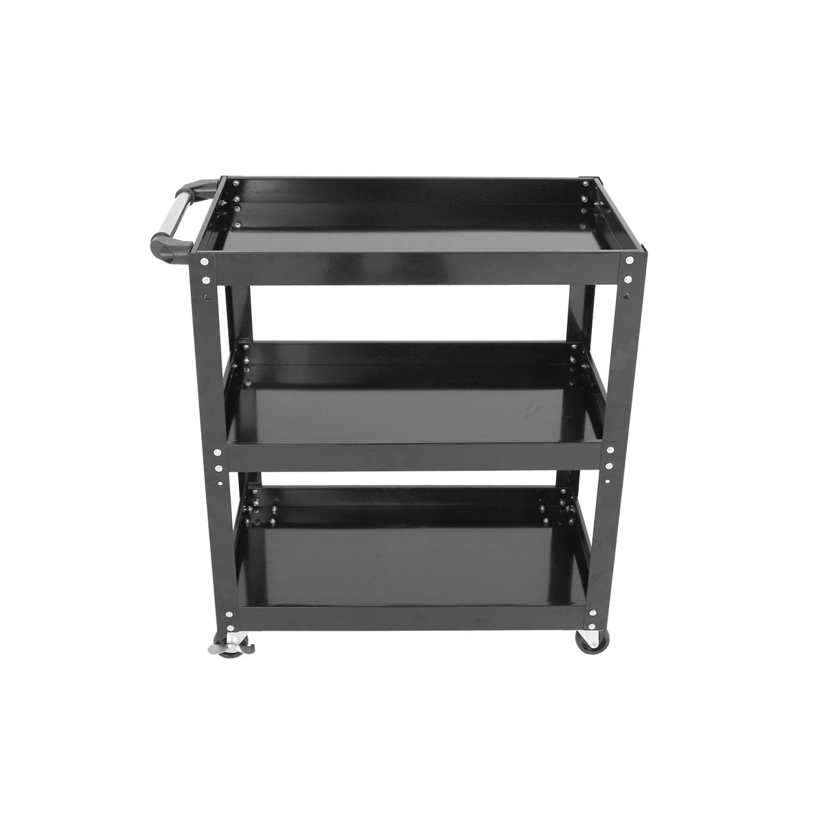 CARRO GABINETE METÁLICO PARA HERRAMIENTAS 3 BANDEJAS - NEGRO