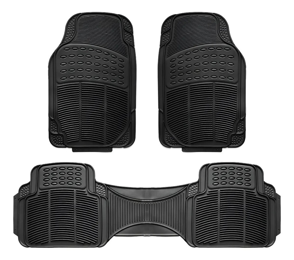 ALFOMBRAS AUTO UNIVERSAL 3 PIEZAS ALTA CALIDAD 100% GOMA