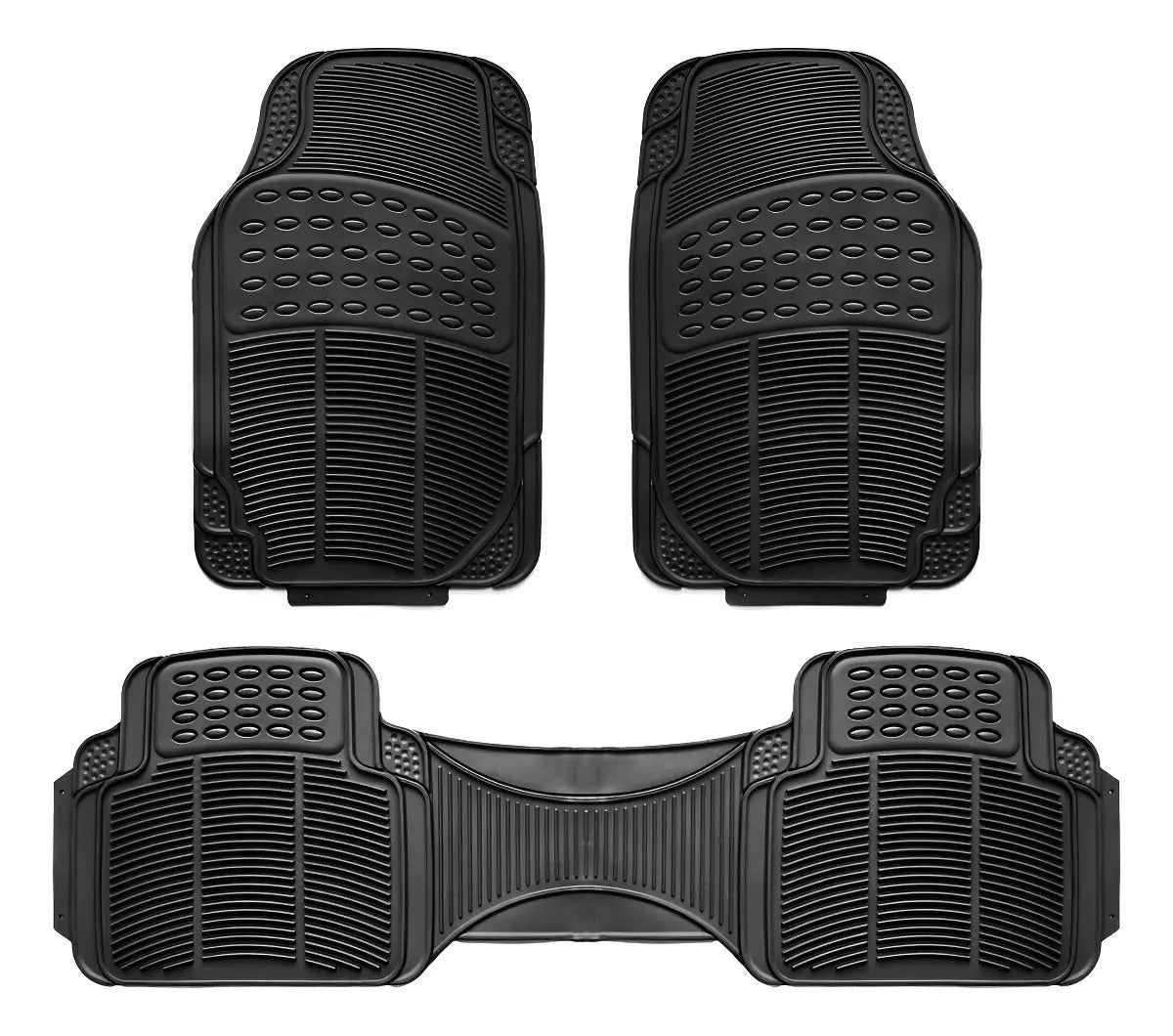 ALFOMBRAS AUTO UNIVERSAL 3 PIEZAS ALTA CALIDAD 100% GOMA
