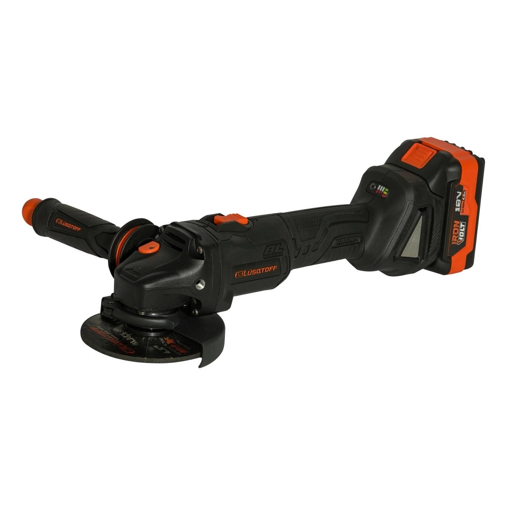 AMOLADORA ANGULAR 115MM A BATERIA C/2 BAT 4.0AMP + CARGADOR - BLACK SERIES