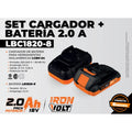 CARGADOR + BATERIA LITIO 18V - 2.0 AMP