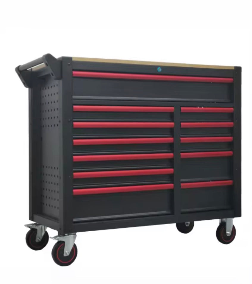 GABINETE DE HERRAMIENTAS 12 CAJONES CON 471 PIEZAS + MESA MADERA