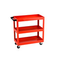 CARRO GABINETE METÁLICO PARA HERRAMIENTAS 3 BANDEJAS - ROJO