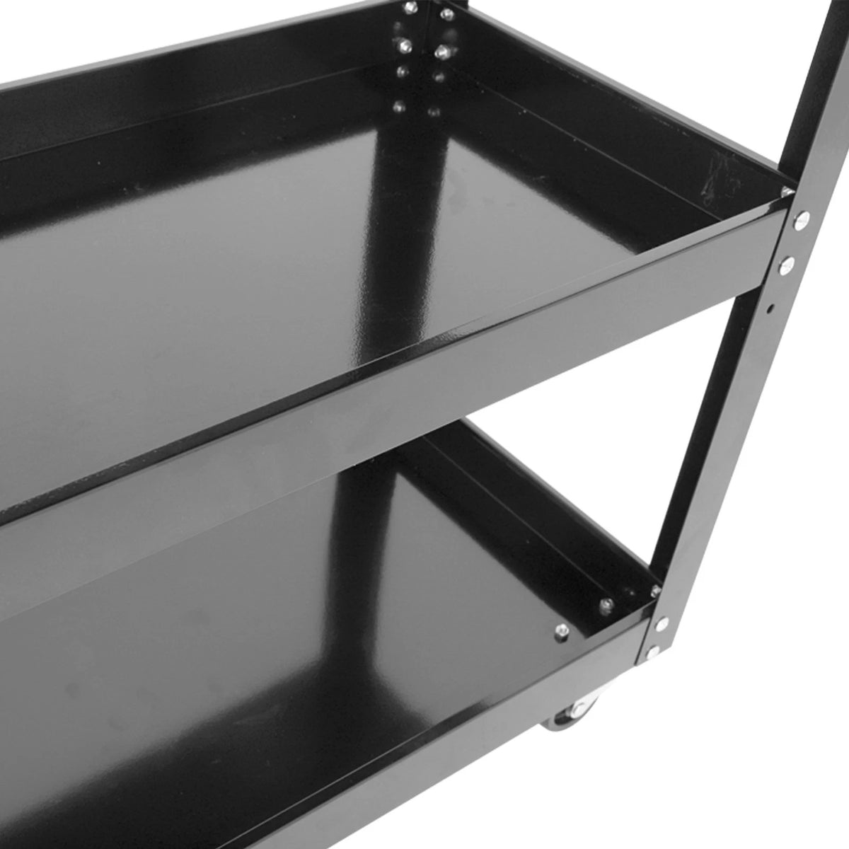 CARRO GABINETE METÁLICO PARA HERRAMIENTAS 3 BANDEJAS - NEGRO